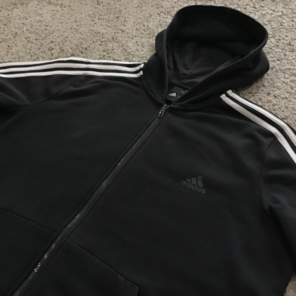 Adidas Men's 2XL Zip Up Hoodie Long Sleeve